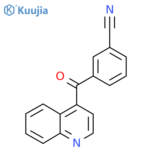 4-(3-Cyanobenzoyl)quinoline structure