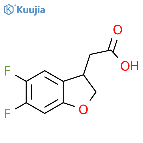 (5,6-Difluoro-2,3-dihydro-benzofuran-3-yl)-acetic acid structure
