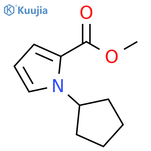 1-Cyclopentyl-1H-pyrrole-2-carboxylic acid methyl ester structure