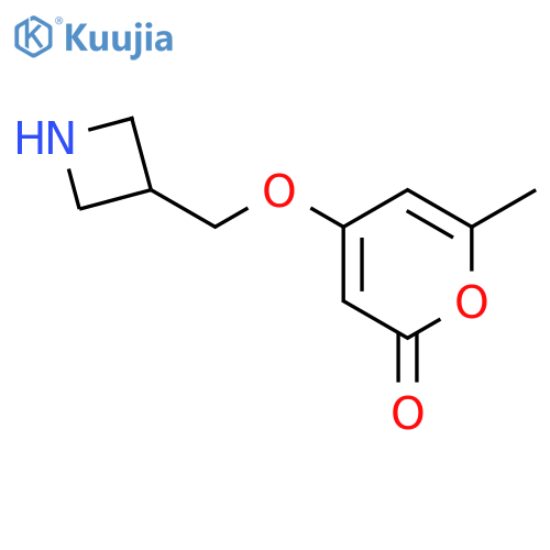 4-[(azetidin-3-yl)methoxy]-6-methyl-2H-pyran-2-one structure