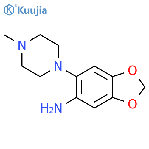 6-(4-Methyl-piperazin-1-yl)-benzo[1,3]dioxol-5-ylamine structure