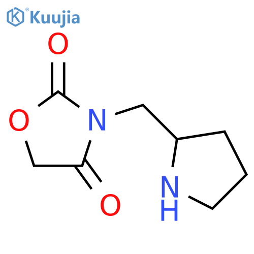 3-(pyrrolidin-2-yl)methyl-1,3-oxazolidine-2,4-dione structure