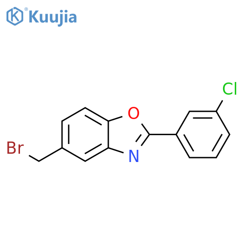 5-Bromomethyl-2-(3-chloro-phenyl)-benzooxazole structure