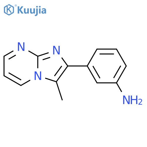 3-{3-methylimidazo[1,2-a]pyrimidin-2-yl}aniline structure