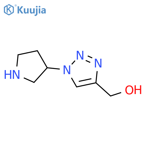 1-(pyrrolidin-3-yl)-1H-1,2,3-triazol-4-ylmethanol structure