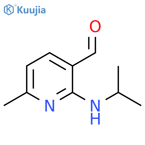 6-methyl-2-[(propan-2-yl)amino]pyridine-3-carbaldehyde structure