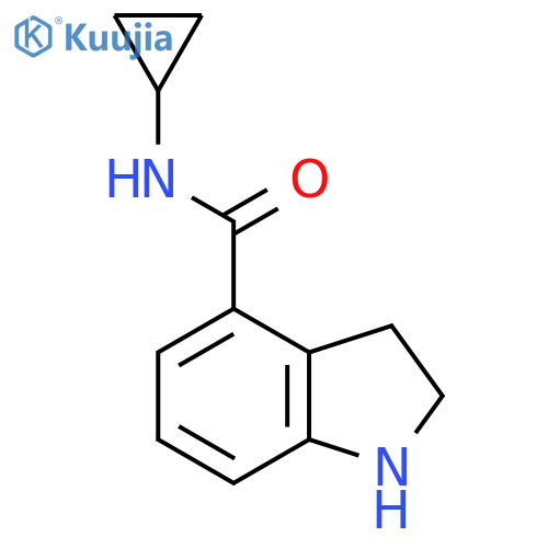 N-Cyclopropylindoline-4-carboxamide structure