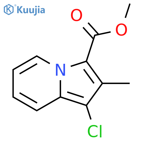 1-Chloro-2-methyl-indolizine-3-carboxylic acid methyl ester structure
