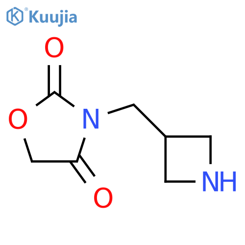 3-[(azetidin-3-yl)methyl]-1,3-oxazolidine-2,4-dione structure