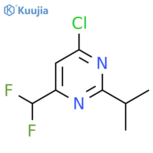 4-Chloro-6-difluoromethyl-2-isopropyl-pyrimidine structure