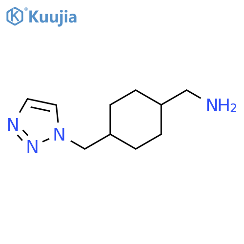 {4-(1H-1,2,3-triazol-1-yl)methylcyclohexyl}methanamine structure