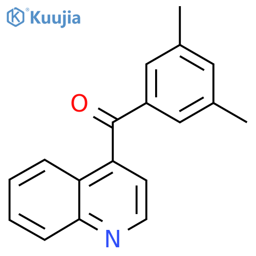 4-(3,5-Dimethylbenzoyl)quinoline structure