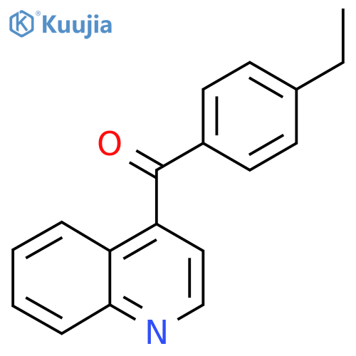 4-(4-Ethylbenzoyl)quinoline structure