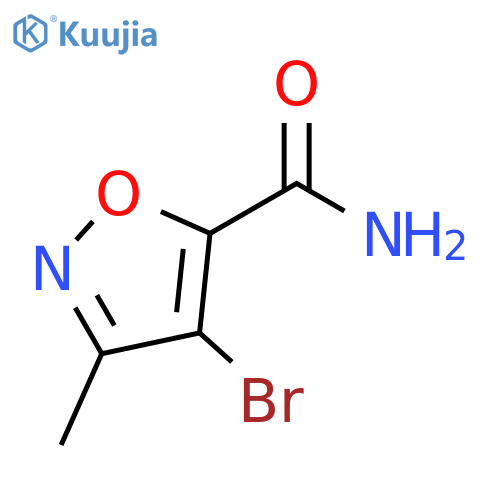 4-Bromo-3-methyl-isoxazole-5-carboxylic acid amide structure