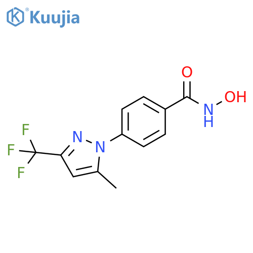 N-Hydroxy-4-(5-methyl-3-trifluoromethyl-pyrazol-1-yl)-benzamide structure
