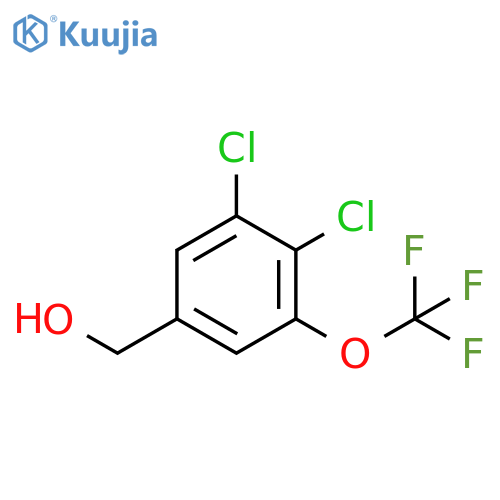 3,4-Dichloro-5-(trifluoromethoxy)benzyl alcohol structure