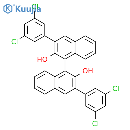 (S)-3,3'-Bis(3,5-dichlorophenyl)-1,1'-binapthalene-2,2'-diol structure