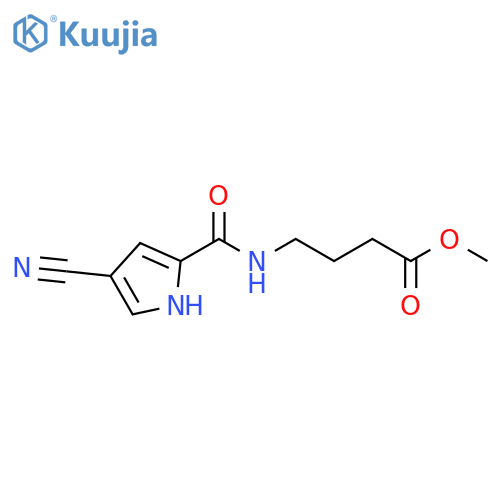 4-[(4-Cyano-1H-pyrrole-2-carbonyl)-amino]-butyric acid methyl ester structure