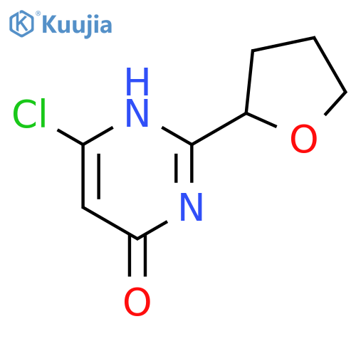 6-Chloro-2-(tetrahydro-furan-2-yl)-3H-pyrimidin-4-one structure