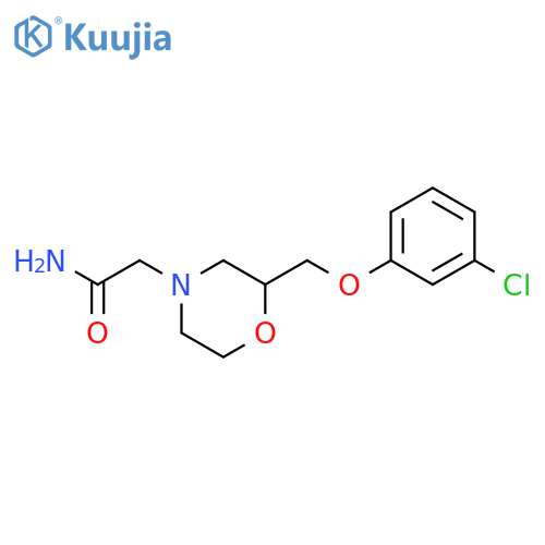 2-[2-(3-Chloro-phenoxymethyl)-morpholin-4-yl]-acetamide structure