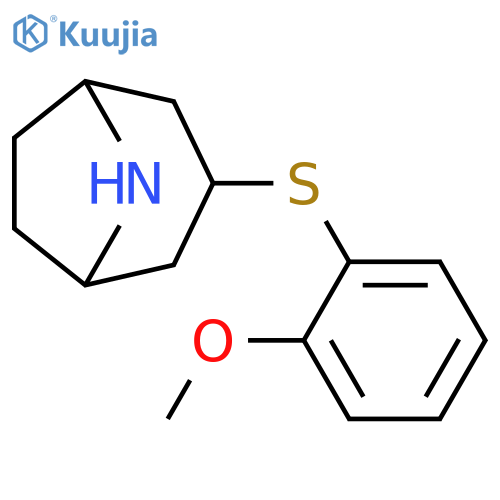 3-(2-methoxyphenyl)sulfanyl-8-azabicyclo3.2.1octane structure