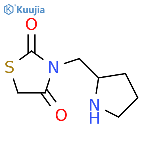 3-(pyrrolidin-2-yl)methyl-1,3-thiazolidine-2,4-dione structure