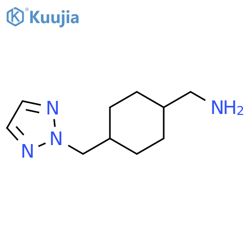 {4-(2H-1,2,3-triazol-2-yl)methylcyclohexyl}methanamine structure