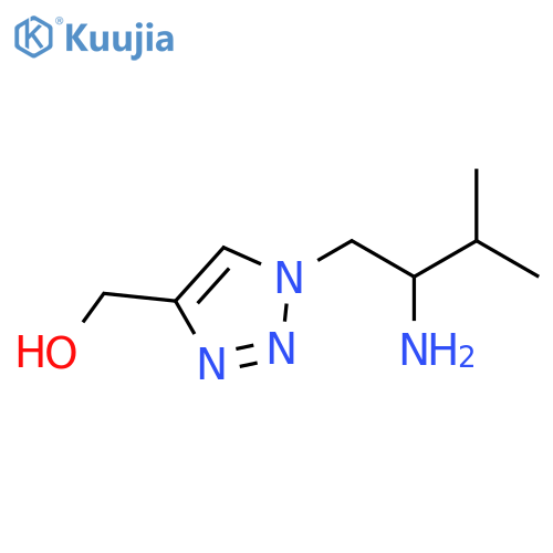 1-(2-amino-3-methylbutyl)-1H-1,2,3-triazol-4-ylmethanol structure