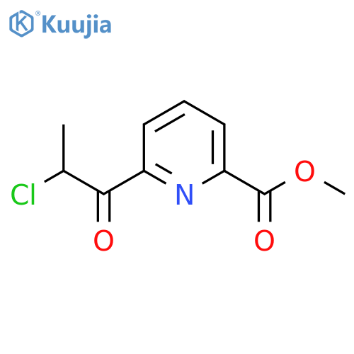 Methyl 6-(2-chloropropanoyl)pyridine-2-carboxylate structure