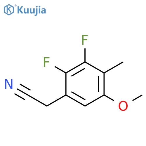2,3-Difluoro-5-methoxy-4-methylphenylacetonitrile structure