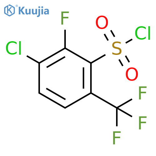 3-Chloro-2-fluoro-6-(trifluoromethyl)benzenesulfonyl chloride structure