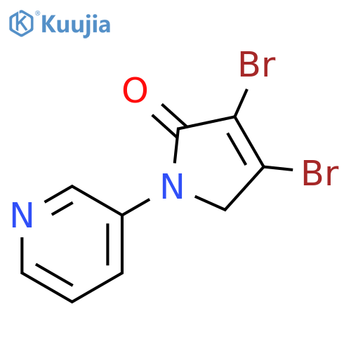 3,4-Dibromo-1-pyridin-3-yl-1,5-dihydro-pyrrol-2-one structure