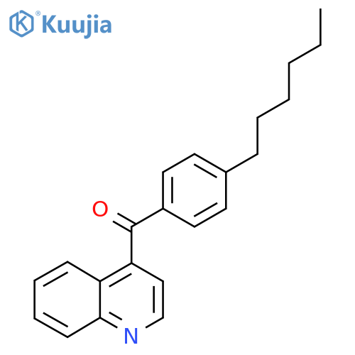 4-(4-Hexylbenzoyl)quinoline structure