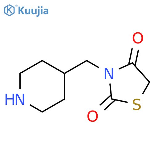 3-(piperidin-4-yl)methyl-1,3-thiazolidine-2,4-dione structure
