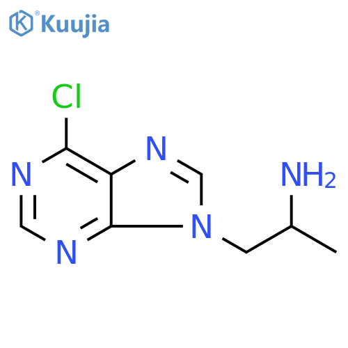 1-(6-chloro-9H-purin-9-yl)propan-2-amine structure