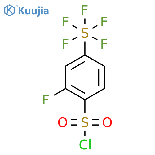 2-Fluoro-4-(pentafluorosulfur)benzenesulfonyl chloride structure