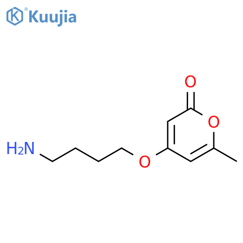 4-(4-aminobutoxy)-6-methyl-2H-pyran-2-one structure