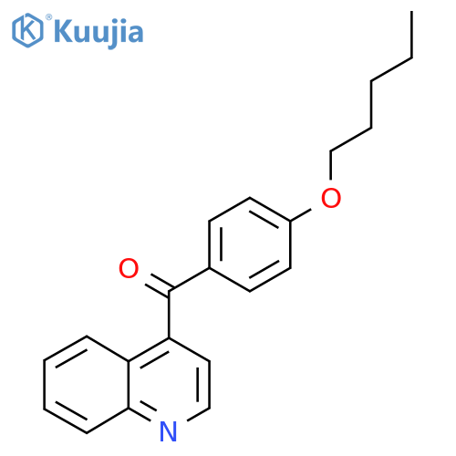 4-(4-Pentyloxybenzoyl)quinoline structure
