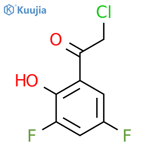 2-chloro-1-(3,5-difluoro-2-hydroxyphenyl)ethan-1-one structure