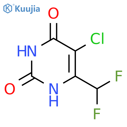 5-Chloro-6-difluoromethyl-1H-pyrimidine-2,4-dione structure