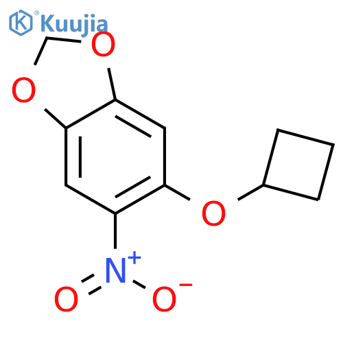 5-Cyclobutoxy-6-nitro-benzo[1,3]dioxole structure