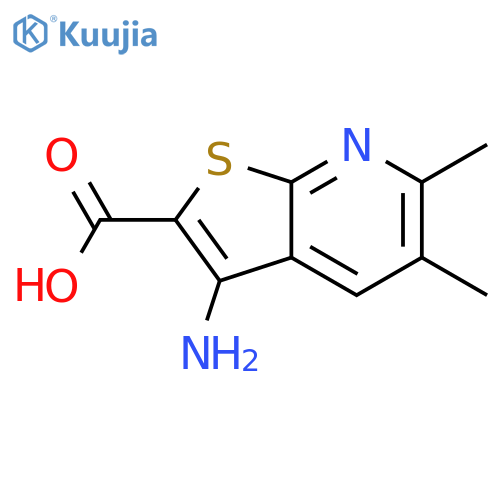 3-Amino-5,6-dimethyl-thieno[2,3-b]pyridine-2-carboxylic acid structure