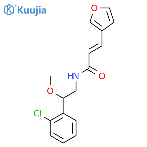 (E)-N-(2-(2-chlorophenyl)-2-methoxyethyl)-3-(furan-3-yl)acrylamide structure