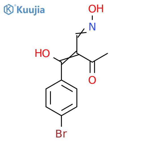1-(4-Bromophenyl)-2-(hydroxyamino)methylenebutane-1,3-dione structure