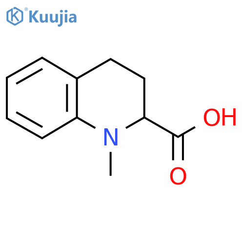 1-Methyl-1,2,3,4-tetrahydroquinoline-2-carboxylic acid structure