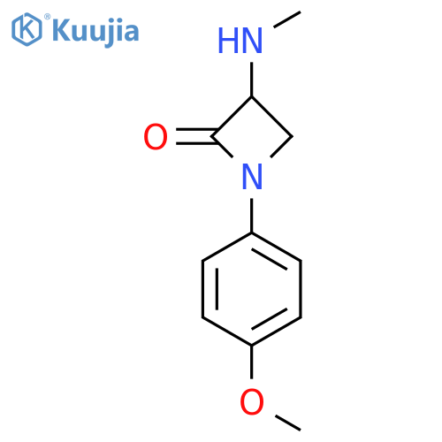 1-(4-Methoxyphenyl)-3-(methylamino)azetidin-2-one structure