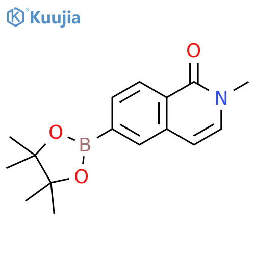 2-Methyl-6-(4,4,5,5-tetramethyl-1,3,2-dioxaborolan-2-yl)isoquinolin-1(2H)-one structure