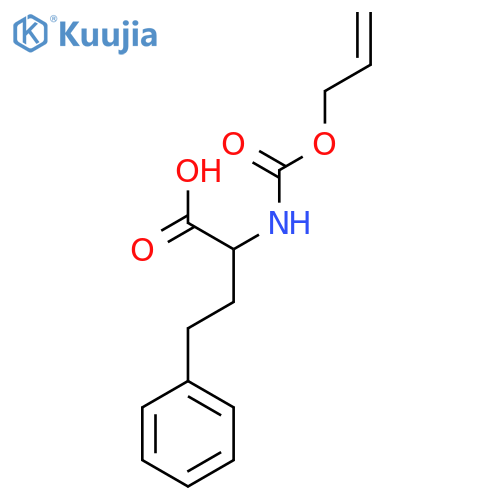 4-phenyl-2-{(prop-2-en-1-yloxy)carbonylamino}butanoic acid structure