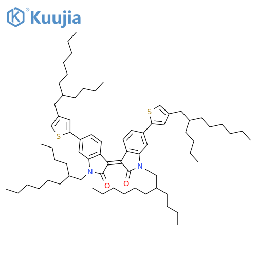 2H-Indol-2-one, 1-(2-butyloctyl)-3-[1-(2-butyloctyl)-6-[4-(2-butyloctyl)-2-thienyl]-1,2-dihydro-2-oxo-3H-indol-3-ylidene]-6-[4-(2-butyloctyl)-2-thienyl]-1,3-dihydro-, (3E)- structure