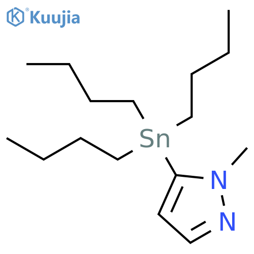 1-Methyl-5-(tributylstannyl)-1H-pyrazole structure